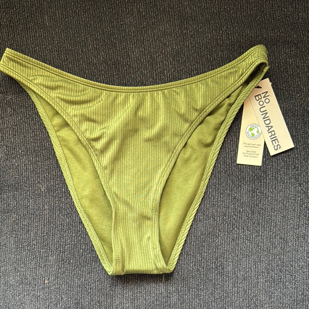 COPY - No Boundaries Lime Green Bikini Bottom cheeky High leg